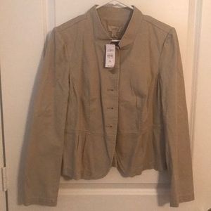 LOFT NWT Khaki lightweight jacket.